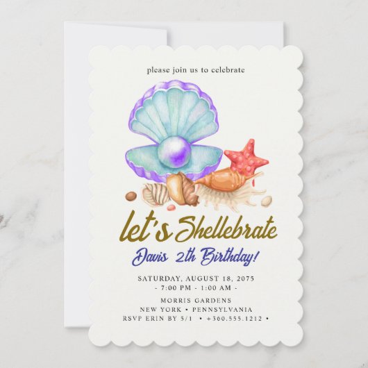 Shellebrate Birthday 招待状 (正面)