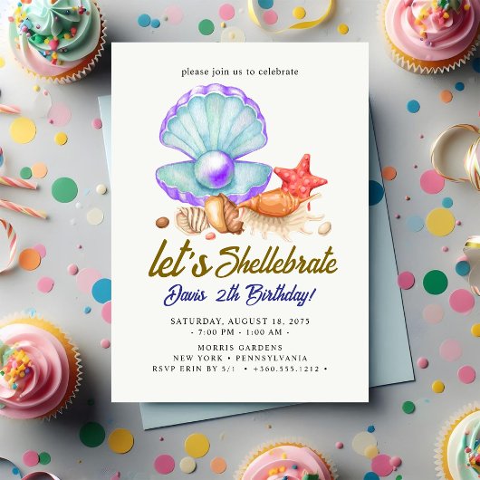 Shellebrate   Birthday  招待状
