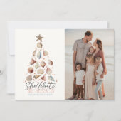 Shellebrate Seashell Christmas Tree写真 シーズンカード (正面)