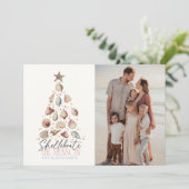 Shellebrate Seashell Christmas Tree写真 シーズンカード (スタンド正面)