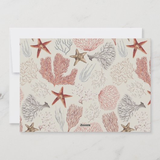 Shellebrate Seashell Christmas Tree写真 シーズンカード (裏面)