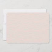 Shellebrate Seashell Pink 1st Birthday Photo 招待状 (裏面)