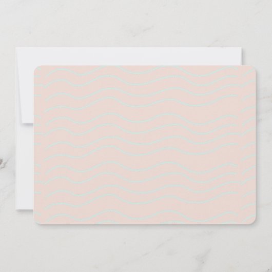 Shellebrate Seashell Realistic 1st Birthday Photo 招待状 (裏面)