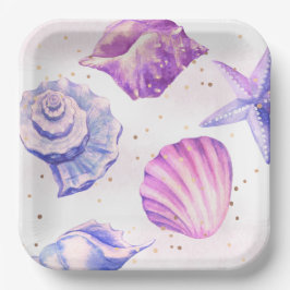 Shellerebrateパーティー紙プレート ペーパープレート