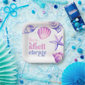 Shellerebrateパーティー紙プレート ペーパープレート (パーティー)