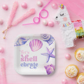 Shellerebrateパーティー紙プレート ペーパープレート (パーティー)