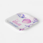 Shellerebrateパーティー紙プレート ペーパープレート (傾斜あり)