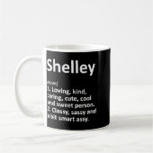 Shelley Definition D Funny Birthday  コーヒーマグカップ (左)