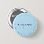 Shellfish Free Request Badge, Light blue, Purple 缶バッジ (正面&裏面)