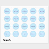 Shellfish Free Request Sticker, Light blue, Purple ラウンドシール (シート)