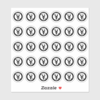 Shellfish Free Wedding Place Card Food Allergy シール