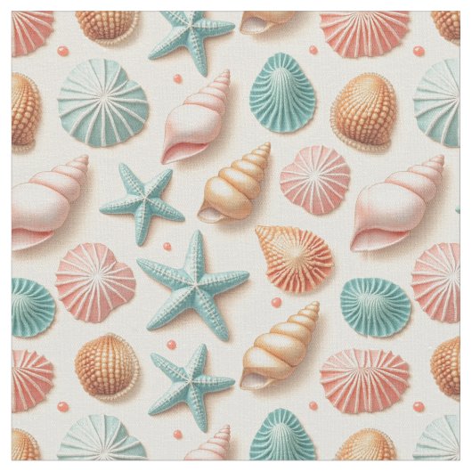 Shells Abundance ファブリック (クローズアップ)