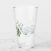 Shells and Seaweed Border タンブラーグラス (正面)