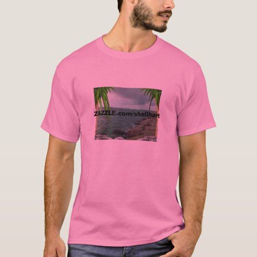 shellspima11173537-0001、ZAZZLE.com/shellhart Tシャツ (正面)