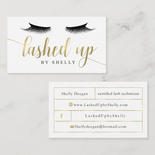 Shellyによって打たれる 名刺 (正面/裏面)