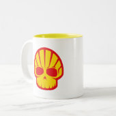 「Shellyスカル」のコーヒー・マグ ツートーンマグカップ (正面左)