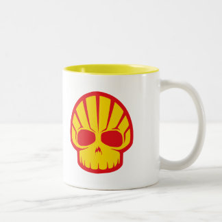 「Shellyスカル」のコーヒー・マグ ツートーンマグカップ
