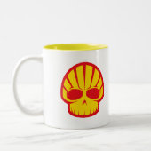「Shellyスカル」のコーヒー・マグ ツートーンマグカップ (左)