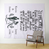 Shelter in Your Arms Wedding Backdrop タペストリー (インサイチュ(横))