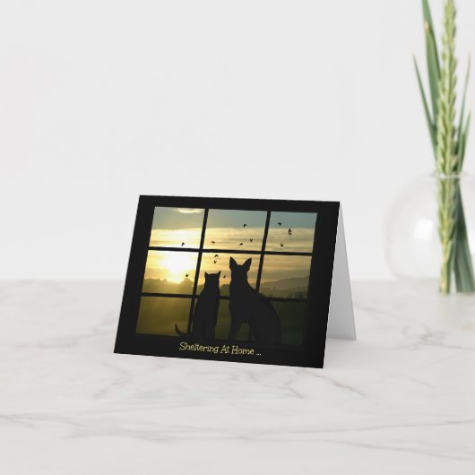 Sheltering at Home Corona Virus 考える's of You カード (正面)