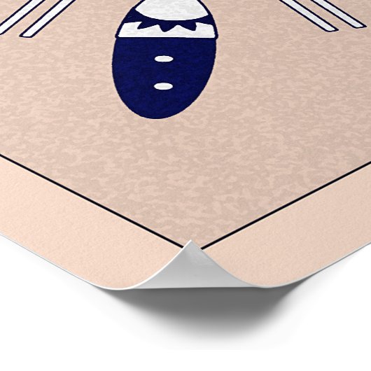 Sheltering Moon Native Symbol Mandala Poster Print ポスター (角)