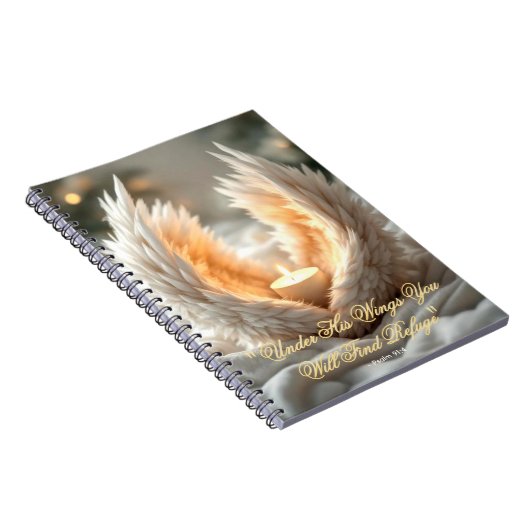 Sheltering Wings - Christian Prayer & Hope Journal ノートブック (右側)