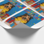 Sheltie Birthday Party ラッピングペーパー (角)