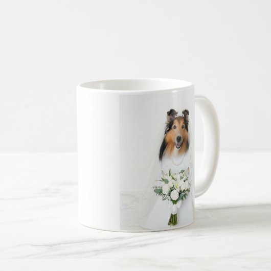 Sheltie Bride コーヒーマグカップ (正面右)