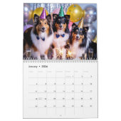 Sheltie Calendar カレンダー (1月 2026)