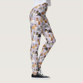 Sheltie Dog Bones and Paws Leggings レギンス (右)