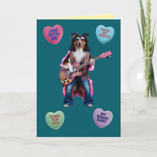 Sheltie Rocker Valentine Card シーズンカード (正面)