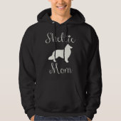 Sheltie, Shelties Beautiful Script Sheltie Mom パーカ (正面)