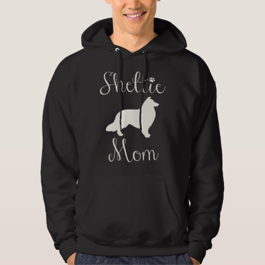 Sheltie, Shelties Beautiful Script Sheltie Mom パーカ (正面)