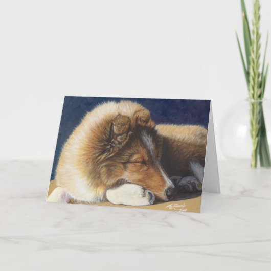 Sheltie Shetland Sheepdog Greeting Card カード (正面)