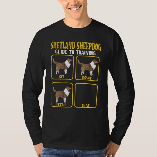 Sheltie shetland sheepdog traning guide Sheltie Mo Tシャツ (正面)