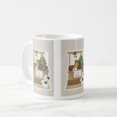 Sheltie under the mistletoe コーヒーマグカップ (正面左)