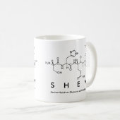 Shemペプチド名mug コーヒーマグカップ (正面右)