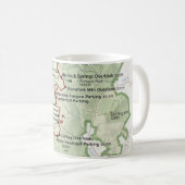 Shenandoahの地図のマグ コーヒーマグカップ (正面右)