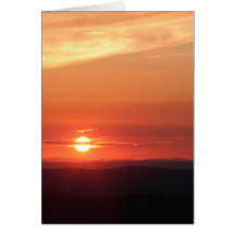 Shenandoahの山の日没