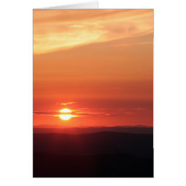 Shenandoahの山の日没