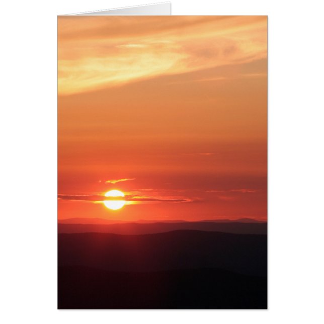 Shenandoahの山の日没 (正面)