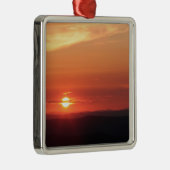 Shenandoahの山の日没 メタルオーナメント (右)