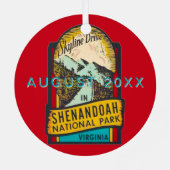 Shenandoah National Park  メタルオーナメント (裏面)