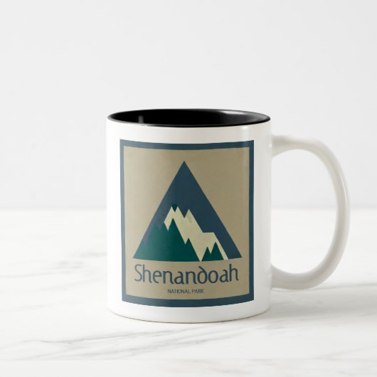 Shenandoah National Park Rustic ツートーンマグカップ (右)