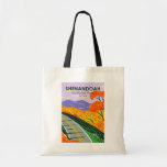 Shenandoah National Park Skyline Drive Virginia  トートバッグ<br><div class="desc">Shenandoah vector artwork design. The Skyline Drive runs its length,  and a vast network of trails includes a section of the long-distance Appalachian Trail.</div>