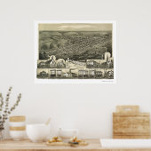 Shenandoah, PAパノラママップ – 1889 ポスター (キッチン)