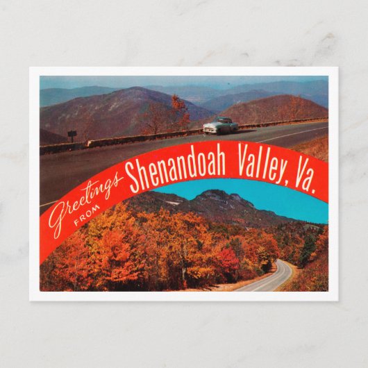 Shenandoah Valley, Virginia Travel ポストカード (正面)