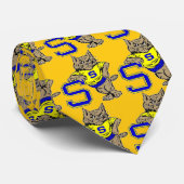 Shenangoの山猫の金ゴールドのタイ ネクタイ (ロール)