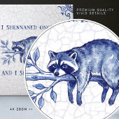 SHENANIGAN Raccoon Fine Delft Blue Dutch Style  タイル