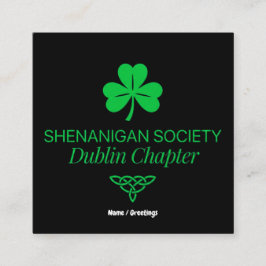 Shenanigan Society ダブリン支部 ヴィンテージヘリテージ スクエア名刺